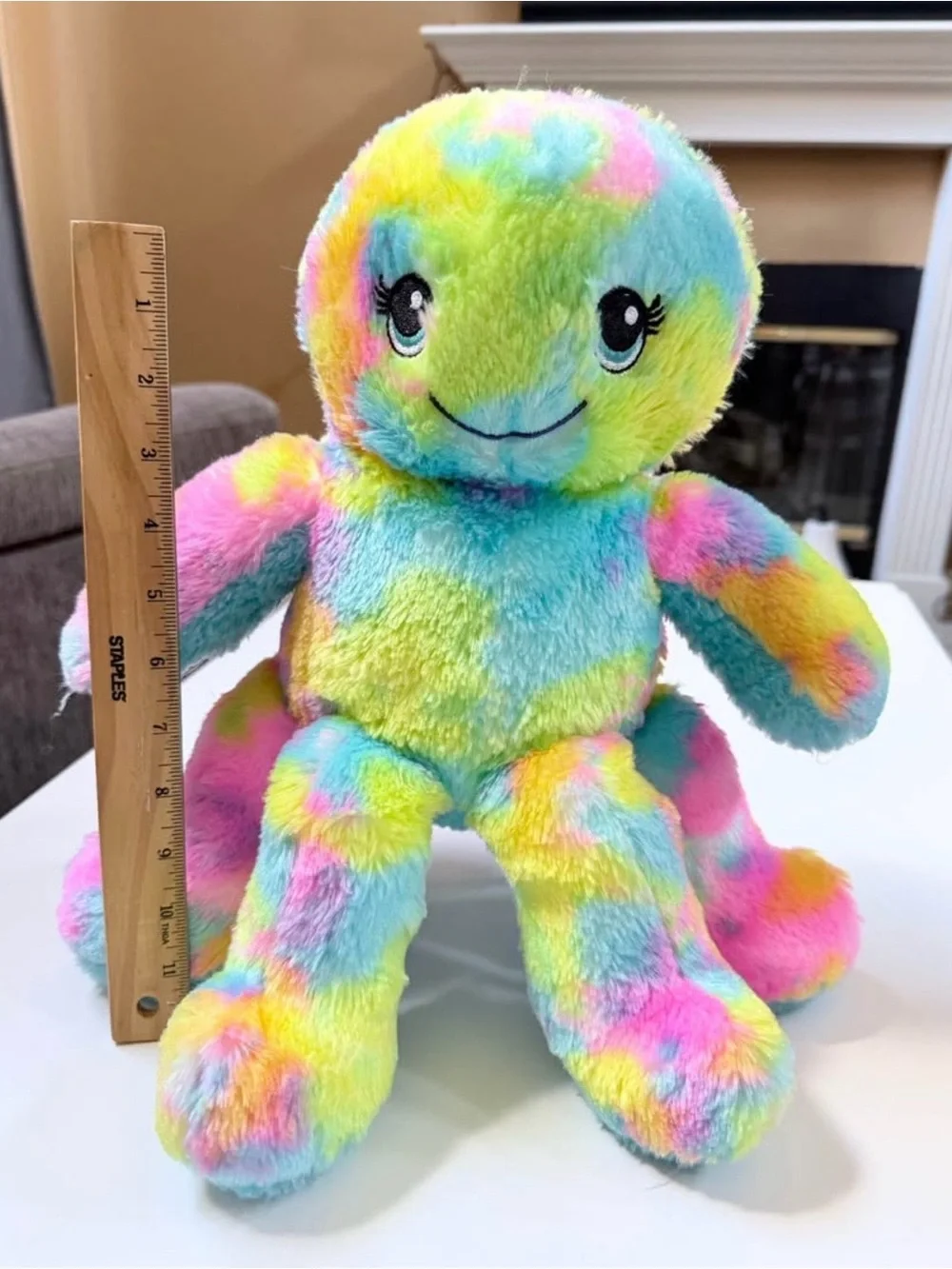 Build a bear Tie-Dye Octopus Stuffed Toy - Soft Cuddly Pet Reptile Accessory